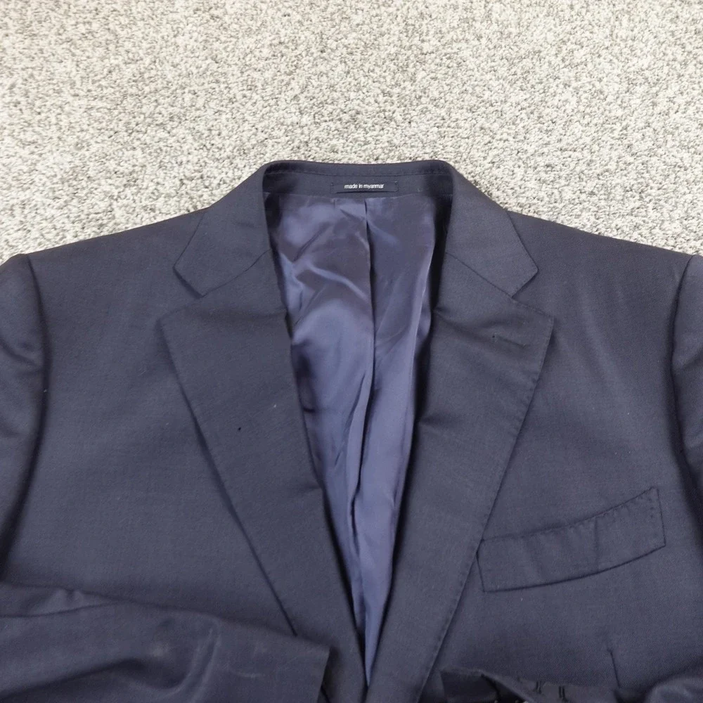 Suitsupply Napoli‎ Blazer Mens 46S Blue Surgeon Cuff Wool Sport Coat Suit Jacket